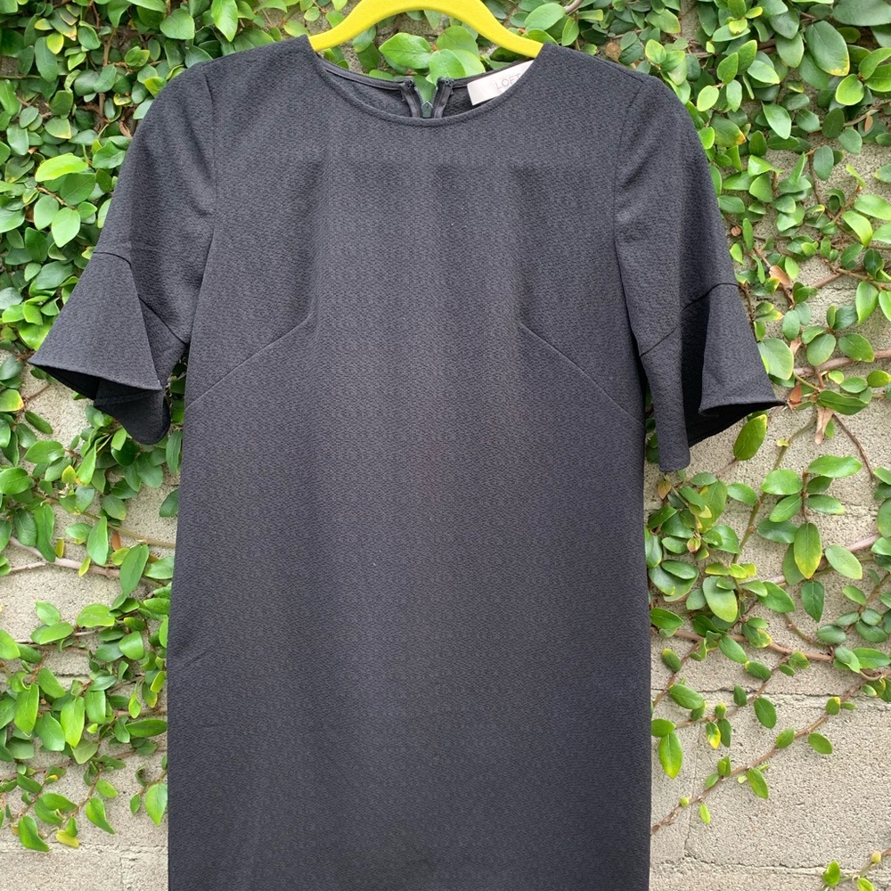 LOFT | 00P Textured Black Dress